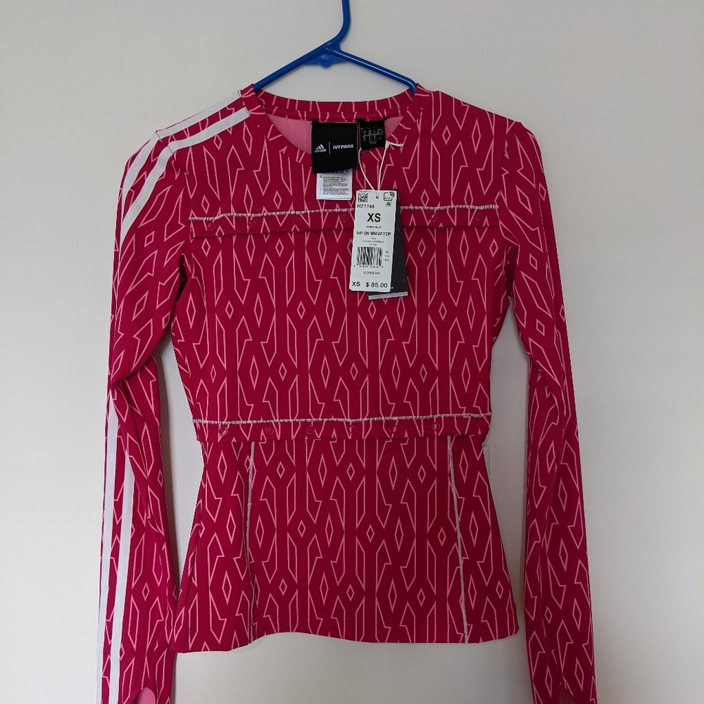 Adidas x Ivy Park Snap Monogram Top XS